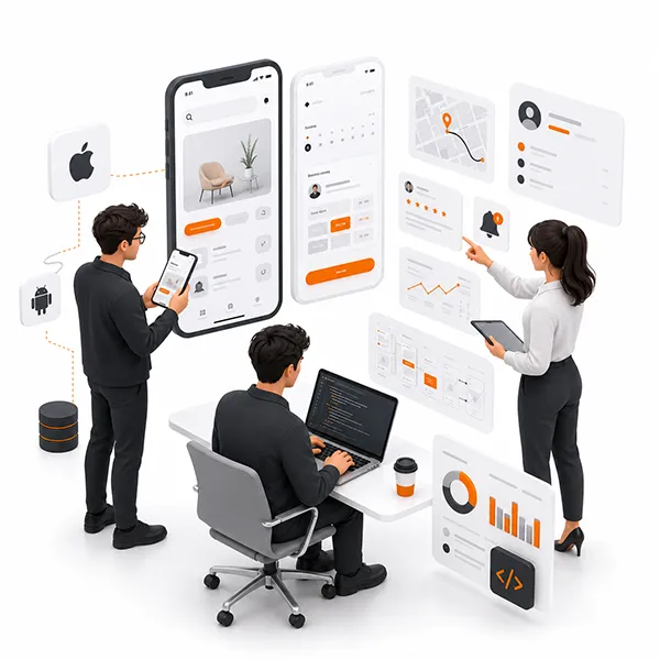 Equipo tecnológico dedicado para desarrollo, backend, frontend y coordinación digital